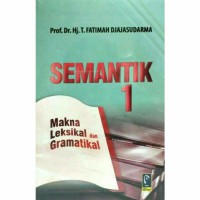 Semantik 1: makna Leksikal Dan Gramatikal