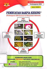 Buku Vokasi: Pembuatan Bakpia Kering