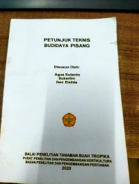 Petunjuk Teknis Budidaya Pisang