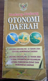 Undang-Undang Otonomi Daerah