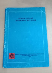 Teknik Dasar Interaksi belajar