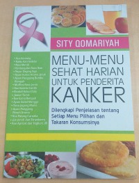 Menu-Menu Sehat harian Untuk Penderita Kanker