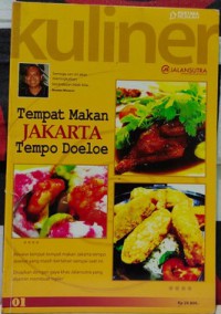 Tempat Makan Jakarta Tempo Doeloe